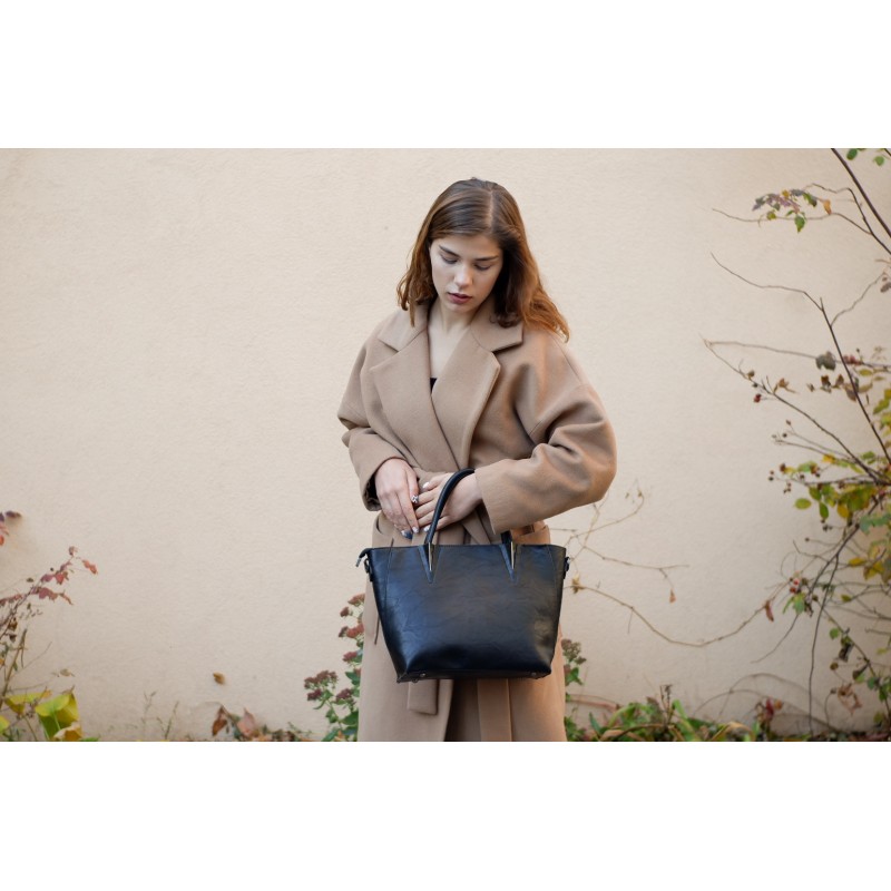 Женская классическая сумка Wendy черная - 3 фото