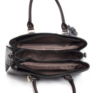 Женская классическая сумка Isa Paulina SE черная фото
