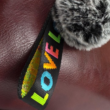 Женская классическая сумка Isa Paulina SE бордовая фото