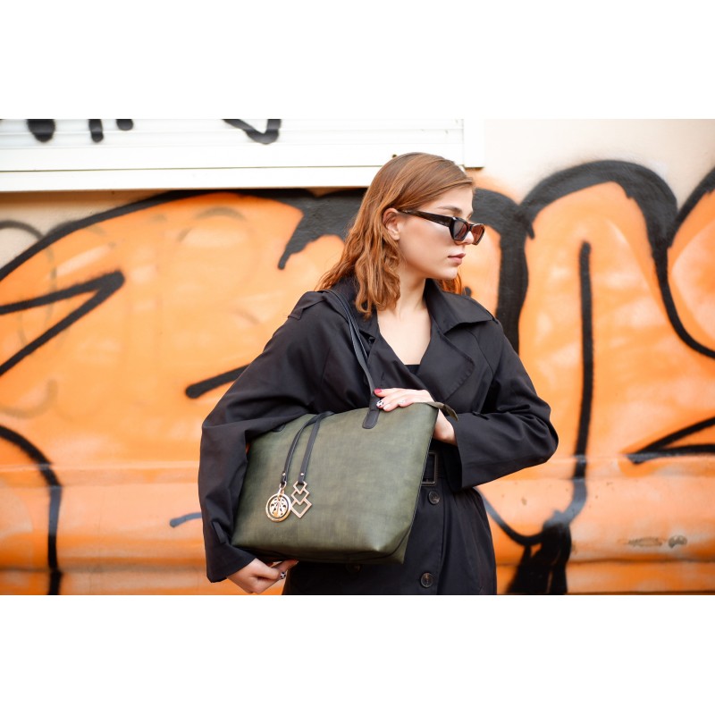 Жіноча сумка Joanna зелена - 3 фото