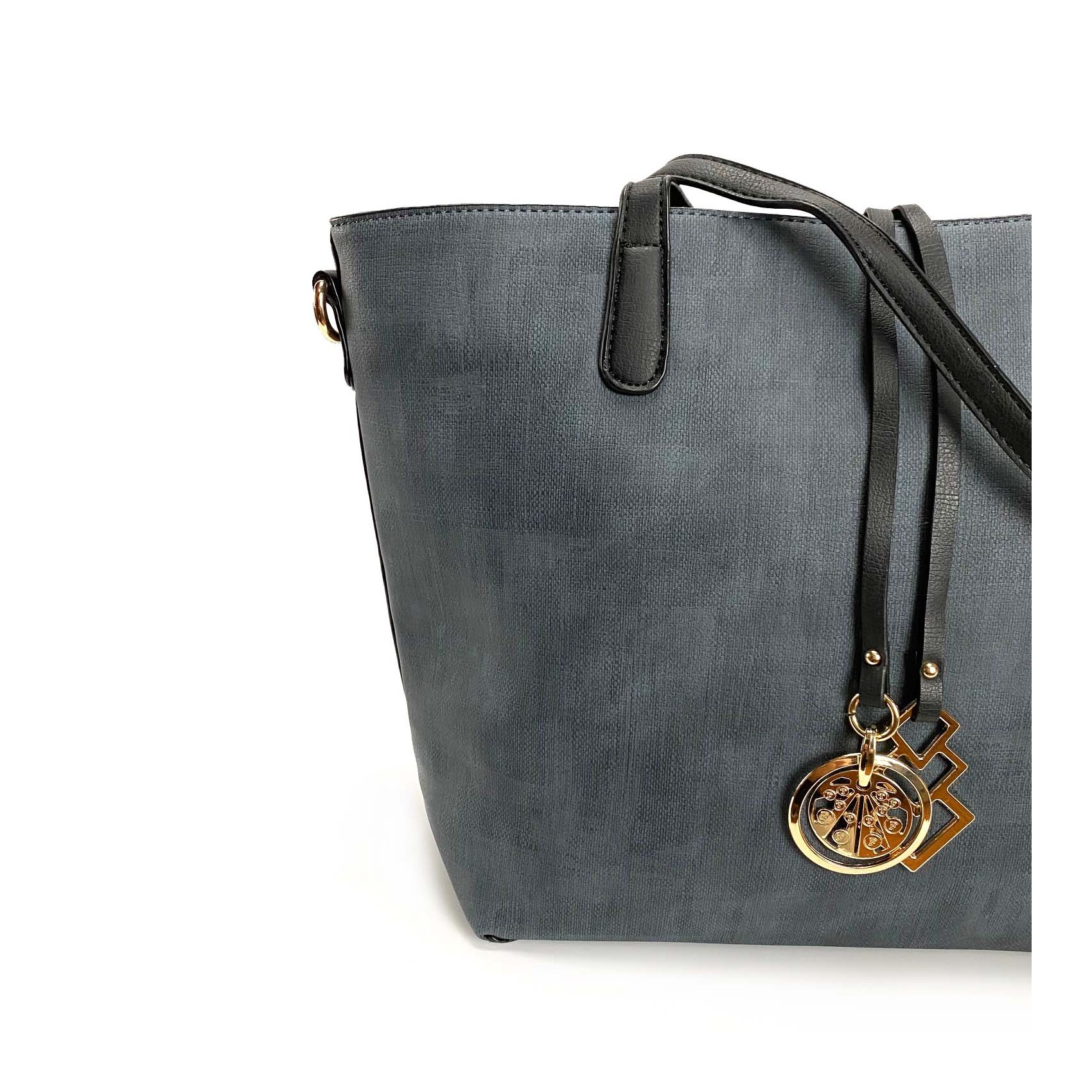 Жіноча сумка Joanna сіро-синя