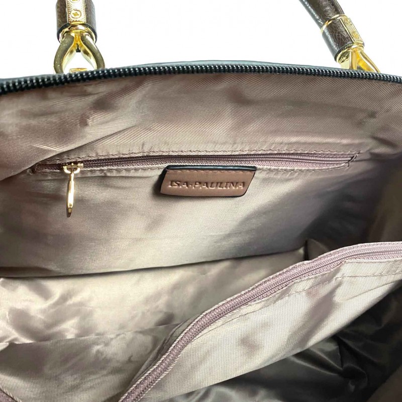 Женская классическая сумка Isa Paulina DS черная - 7 фото