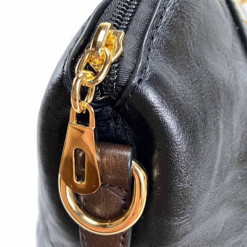 Женская классическая сумка Isa Paulina DS черная - 9 фото