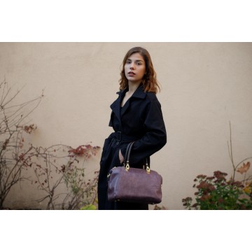 Жіноча класична сумка Isa Paulina DS бузкова фото