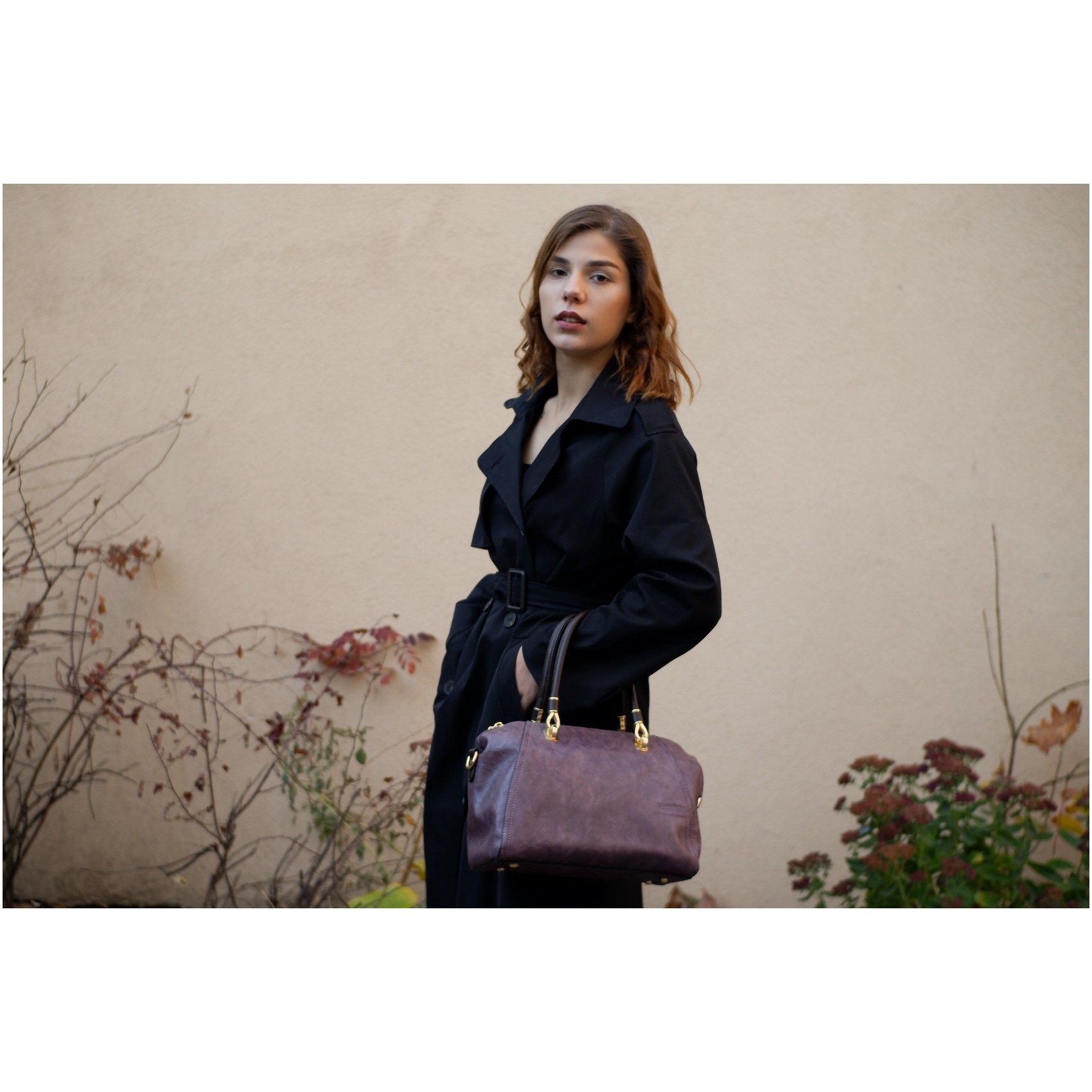 Жіноча класична сумка Isa Paulina DS бузкова