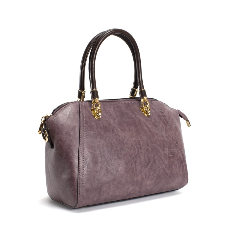 Жіноча класична сумка Isa Paulina DS бузкова - 6 фото