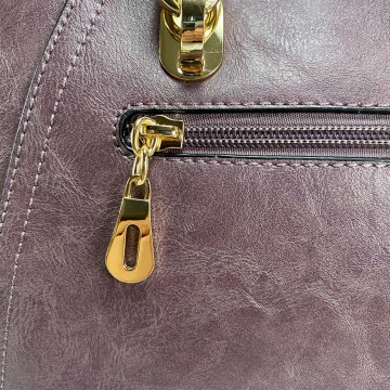 Жіноча класична сумка Isa Paulina DS бузкова фото