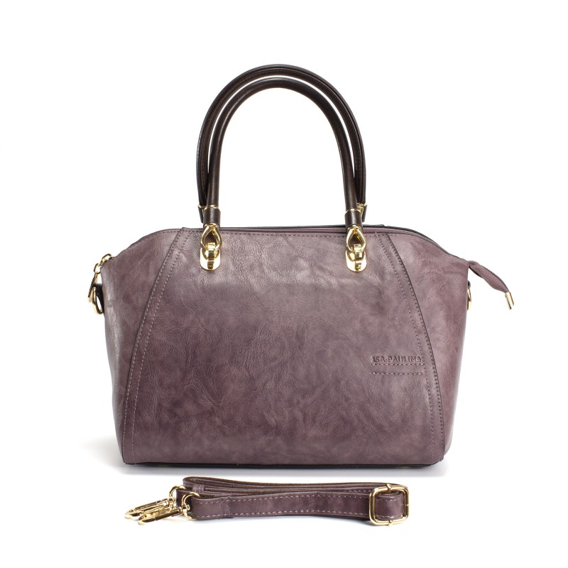 Жіноча класична сумка Isa Paulina DS бузкова - 11 фото