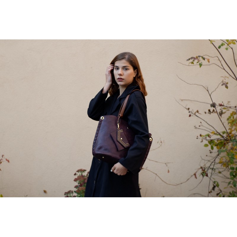 Женская сумка Isa Paulina Sky фиолетовая - 3 фото