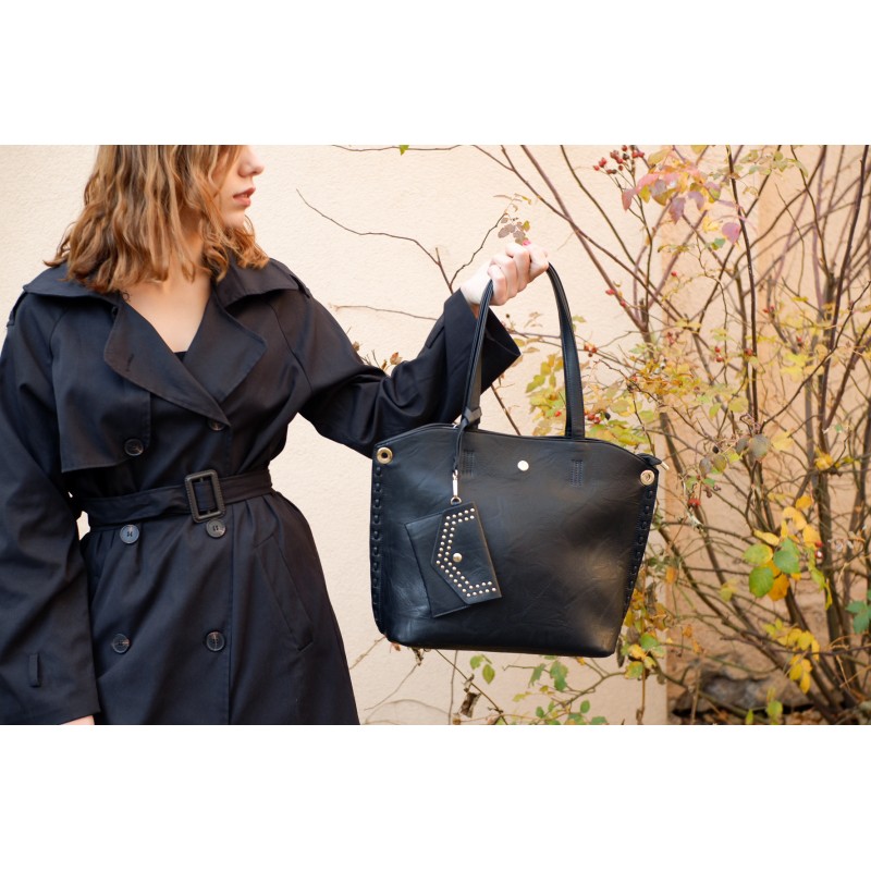 Жіноча сумка Isa Paulina Sky чорна - 3 фото