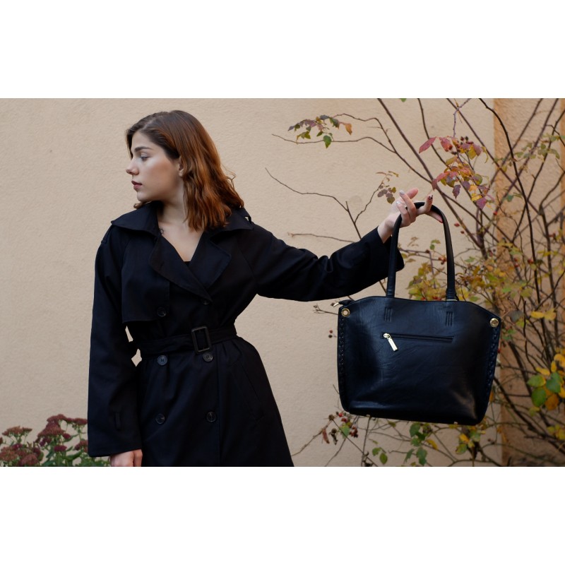 Жіноча сумка Isa Paulina Sky чорна - 4 фото