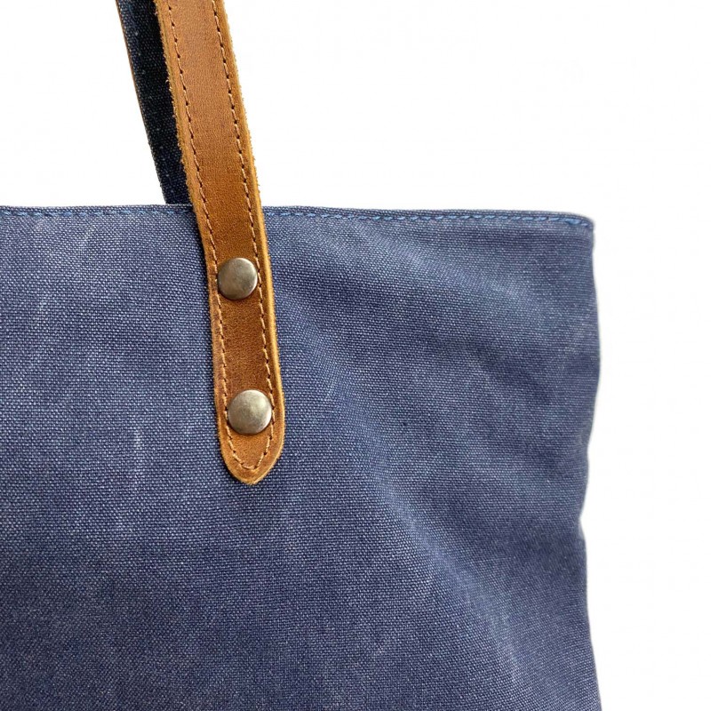 Жіноча міська сумка-тоут Voyage синя - 8 фото