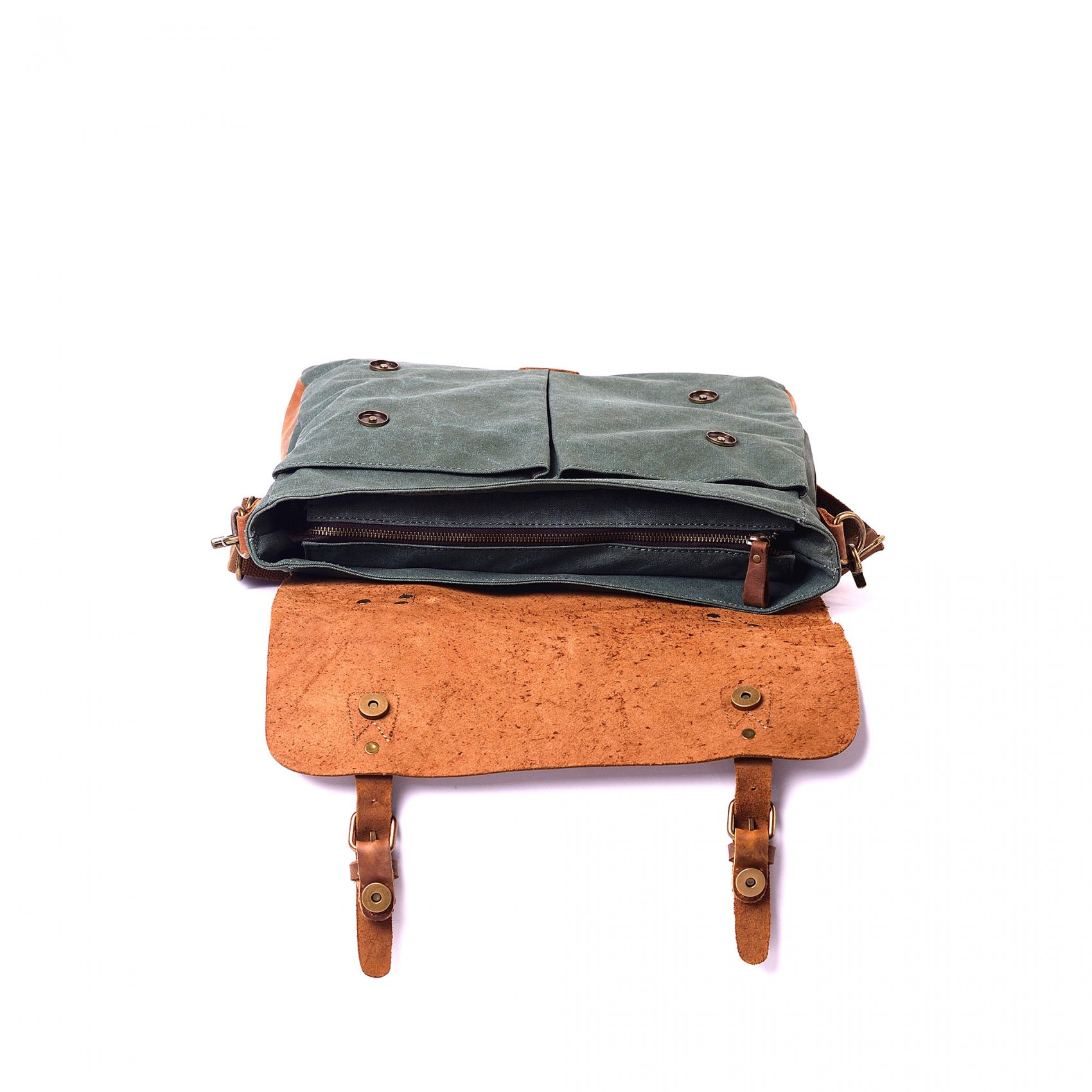 Мужской портфель Tone изумрудный