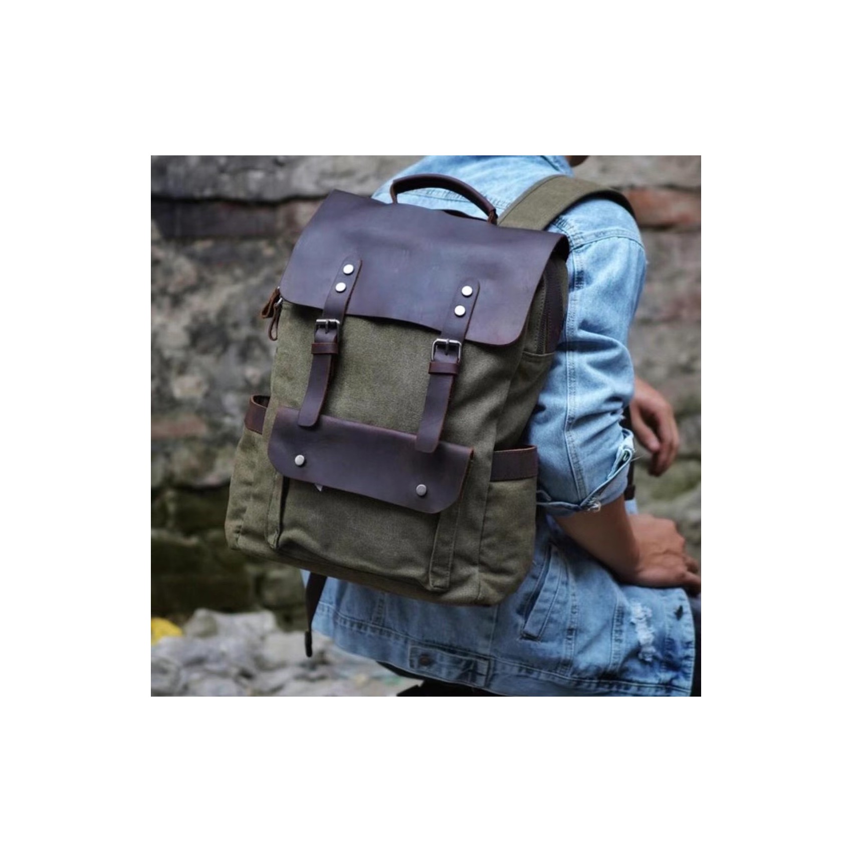 Мужской городской рюкзак Nicholas хаки