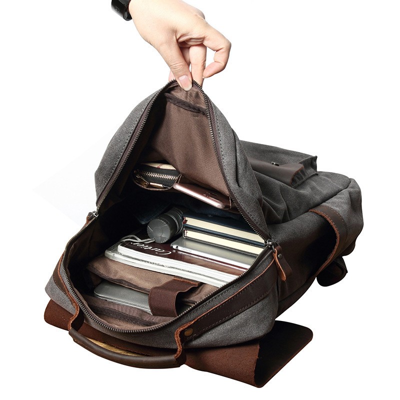 Чоловічий міський рюкзак Nicholas графіт - 3 фото