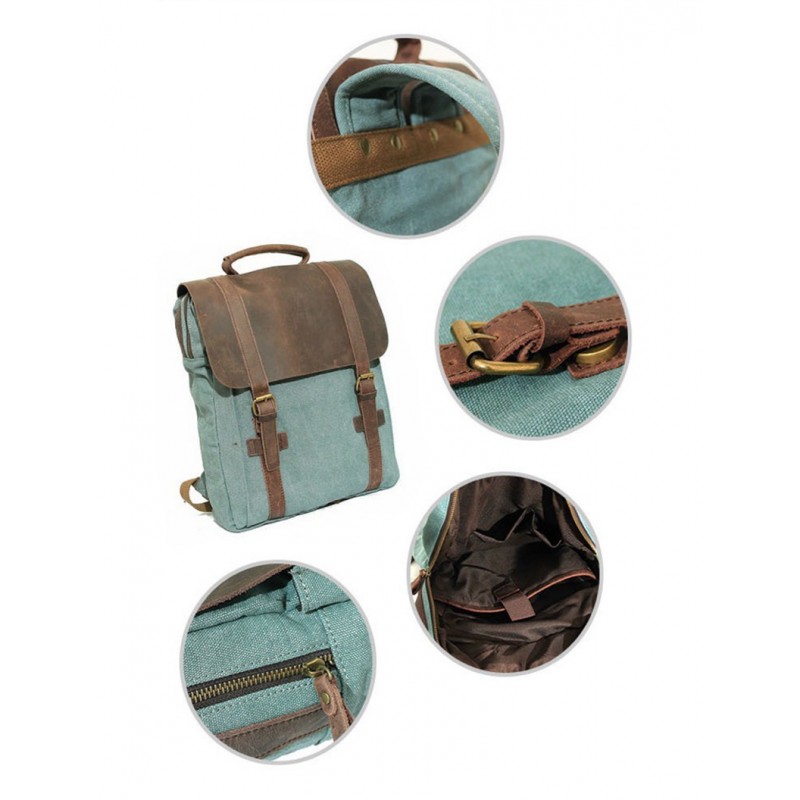 Мужской городской рюкзак Ethan серо-голубой - 2 фото