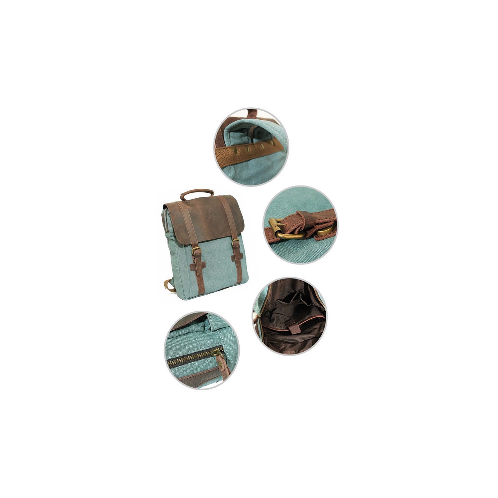 Мужской городской рюкзак Ethan серо-голубой