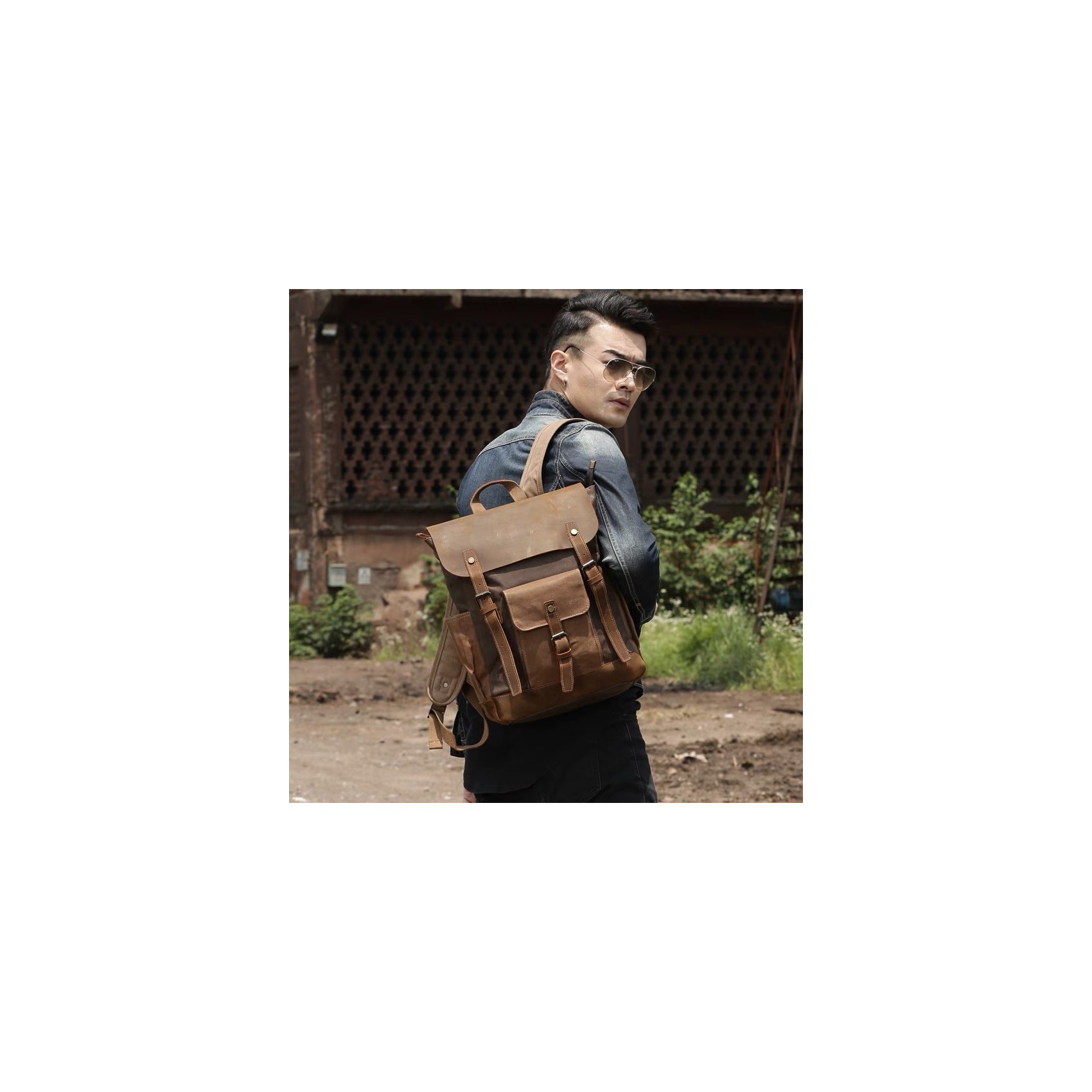 Чоловічий міський рюкзак Jacob коричневий