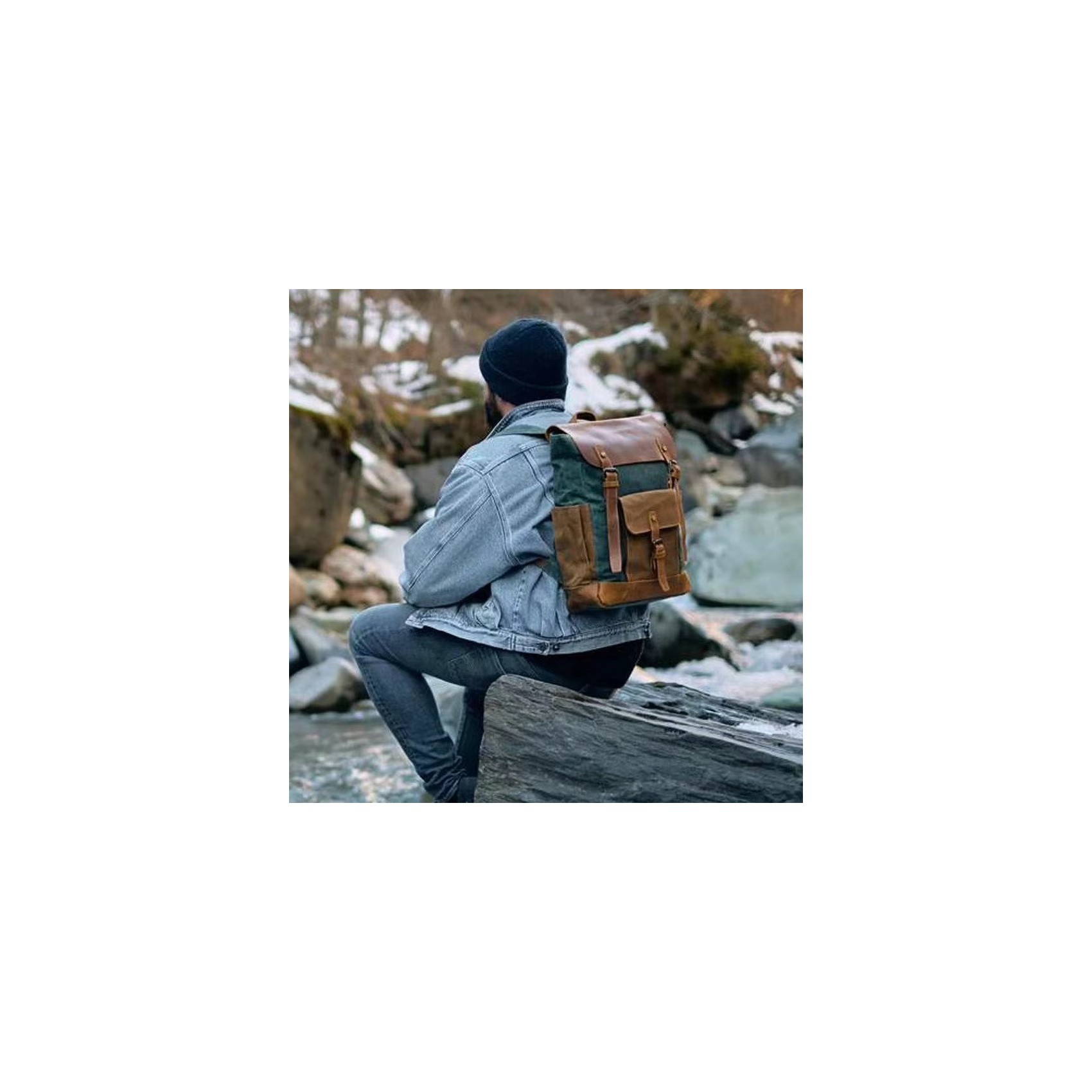 Чоловічий міський рюкзак Jacob смарагдовий