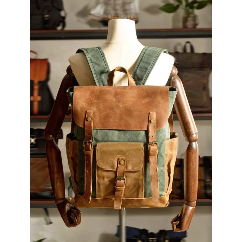 Мужской городской рюкзак Jacob изумрудный - 6 фото