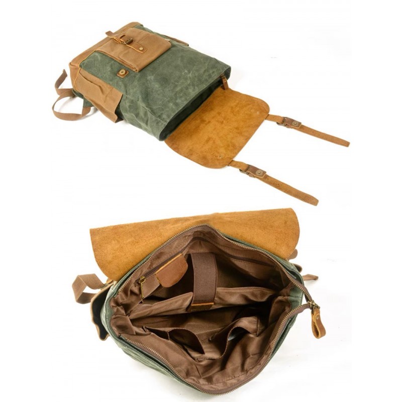 Чоловічий міський рюкзак Jacob смарагдовий - 7 фото