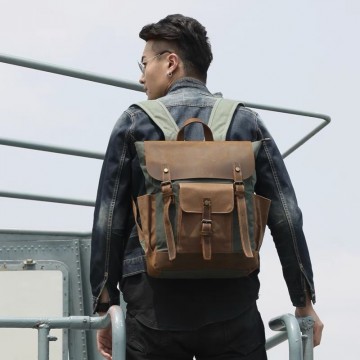 Мужской городской рюкзак Jacob изумрудный фото