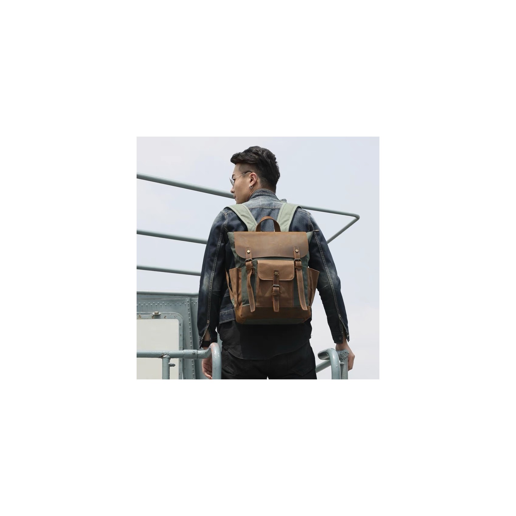 Мужской городской рюкзак Jacob изумрудный