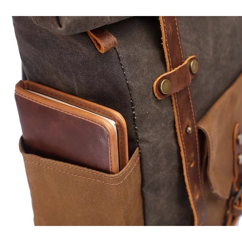 Мужской городской рюкзак Dylan тауп - 11 фото