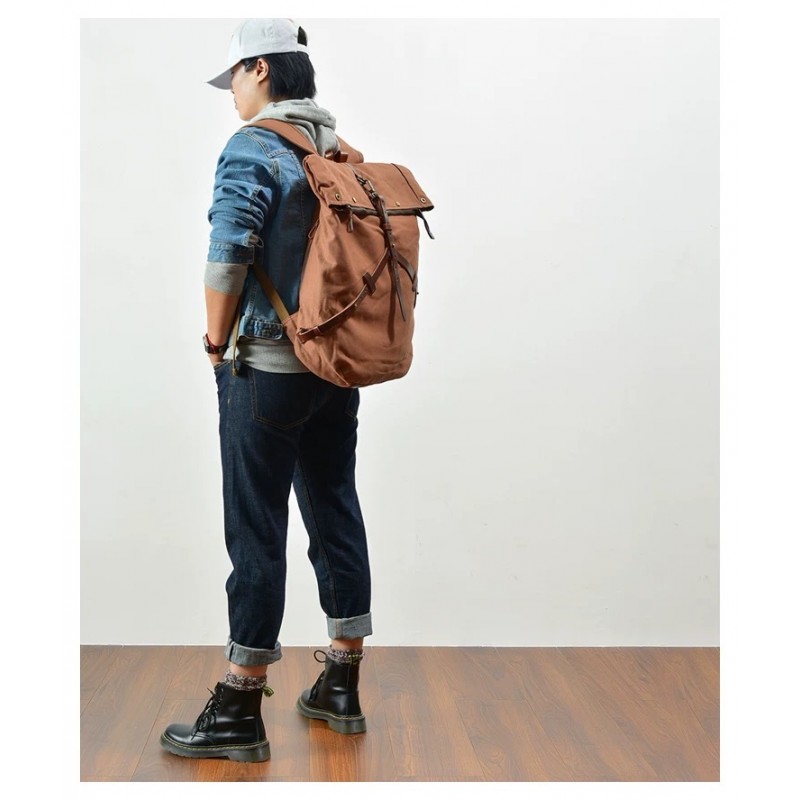 Чоловічий міський рюкзак Brett коричневий - 1 фото