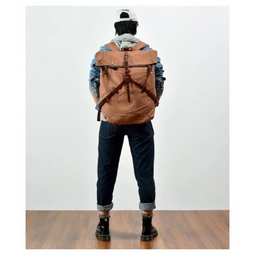 Чоловічий міський рюкзак Brett коричневий фото