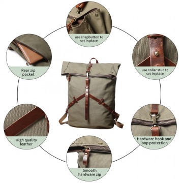 Мужской городской рюкзак Brett тауп фото