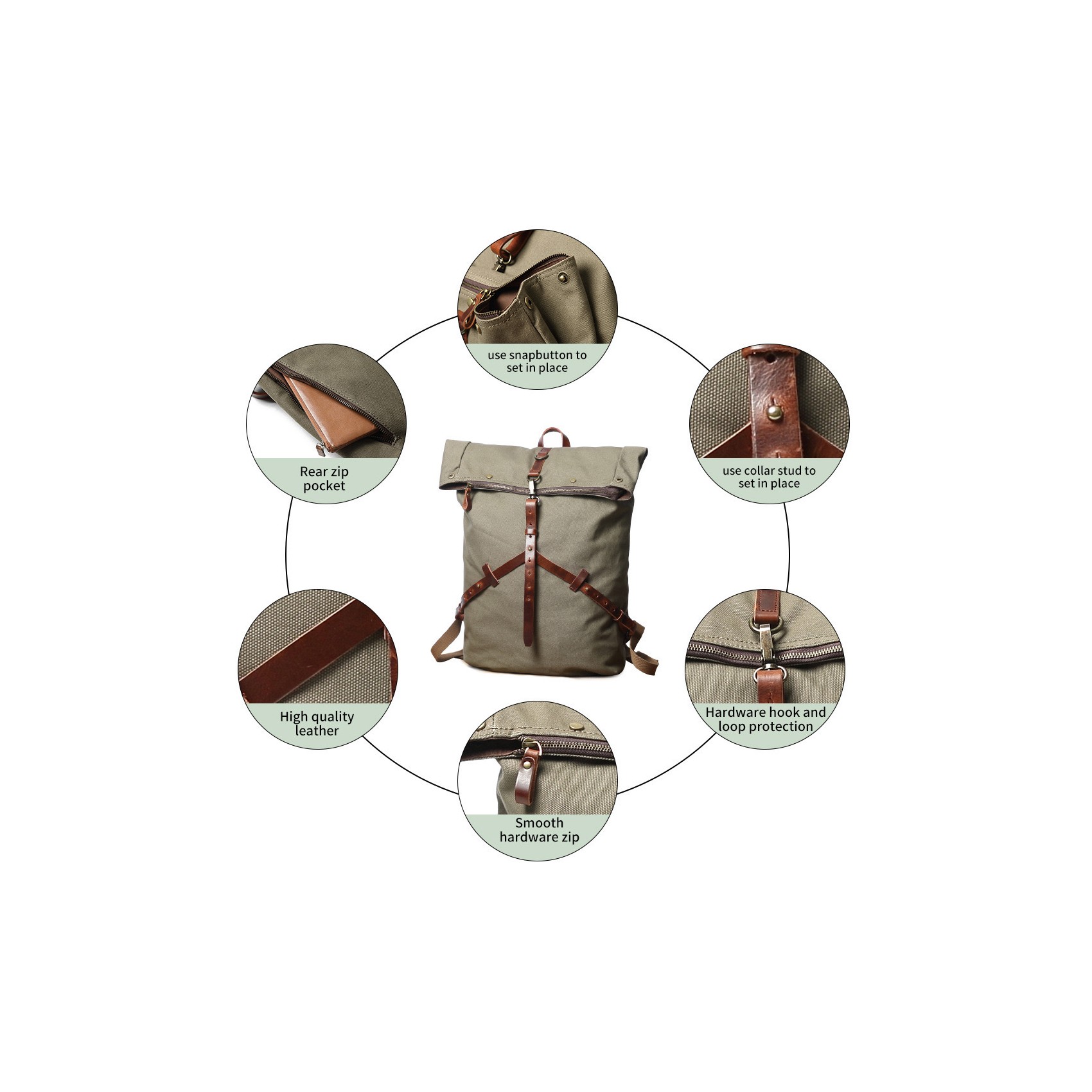 Мужской городской рюкзак Brett тауп