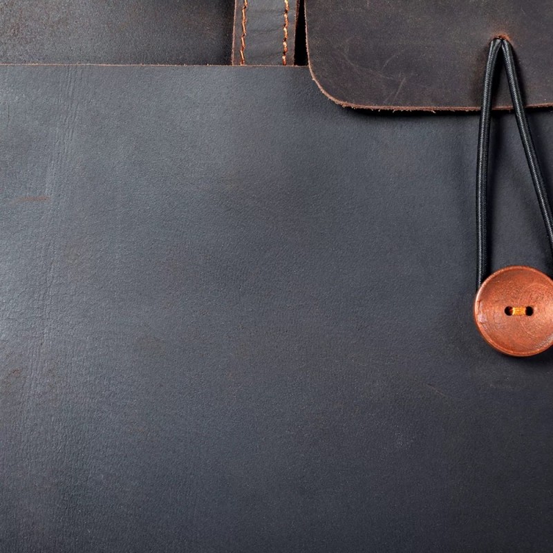 Мужская кожаная сумка для ноутбука Walter темно-коричневая - 14 фото