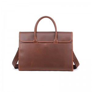 Мужская кожаная сумка для ноутбука Brian коричневая