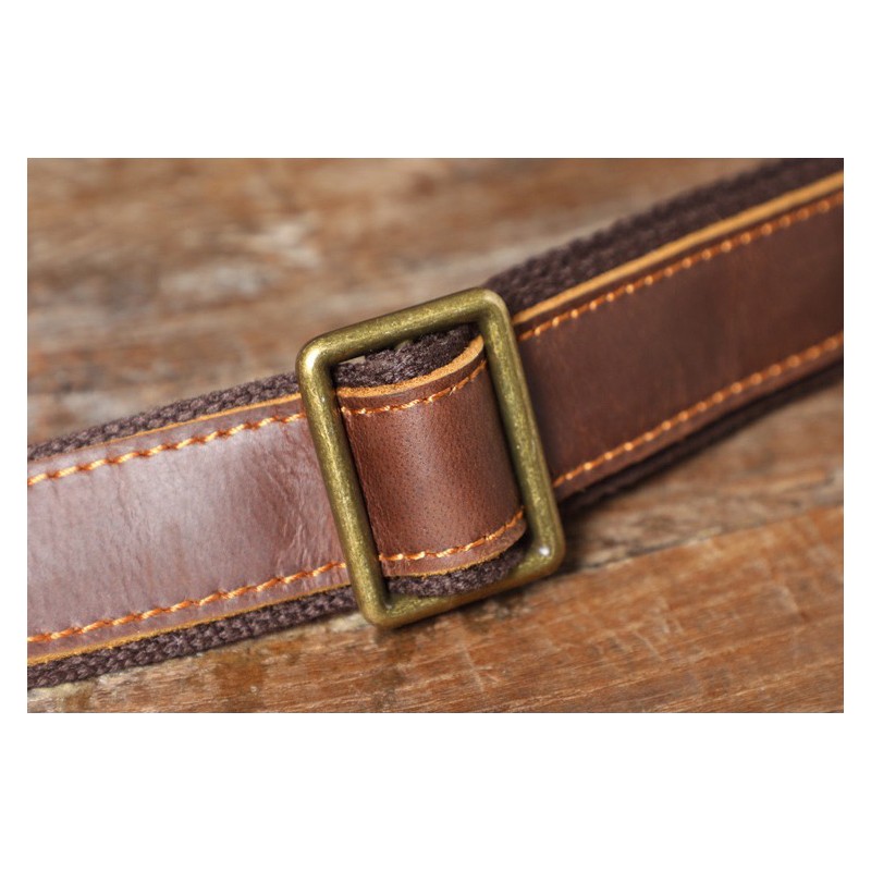 Чоловіча шкіряна сумка для ноутбука Brian коричнева - 11 фото