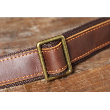 Мужская кожаная сумка для ноутбука Brian коричневая фото