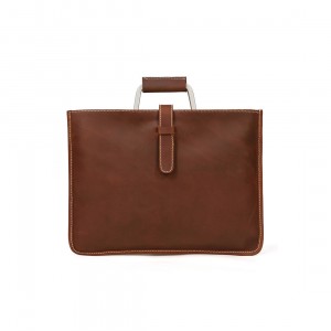 Чоловіча шкіряна сумка для ноутбука Edward коричнева