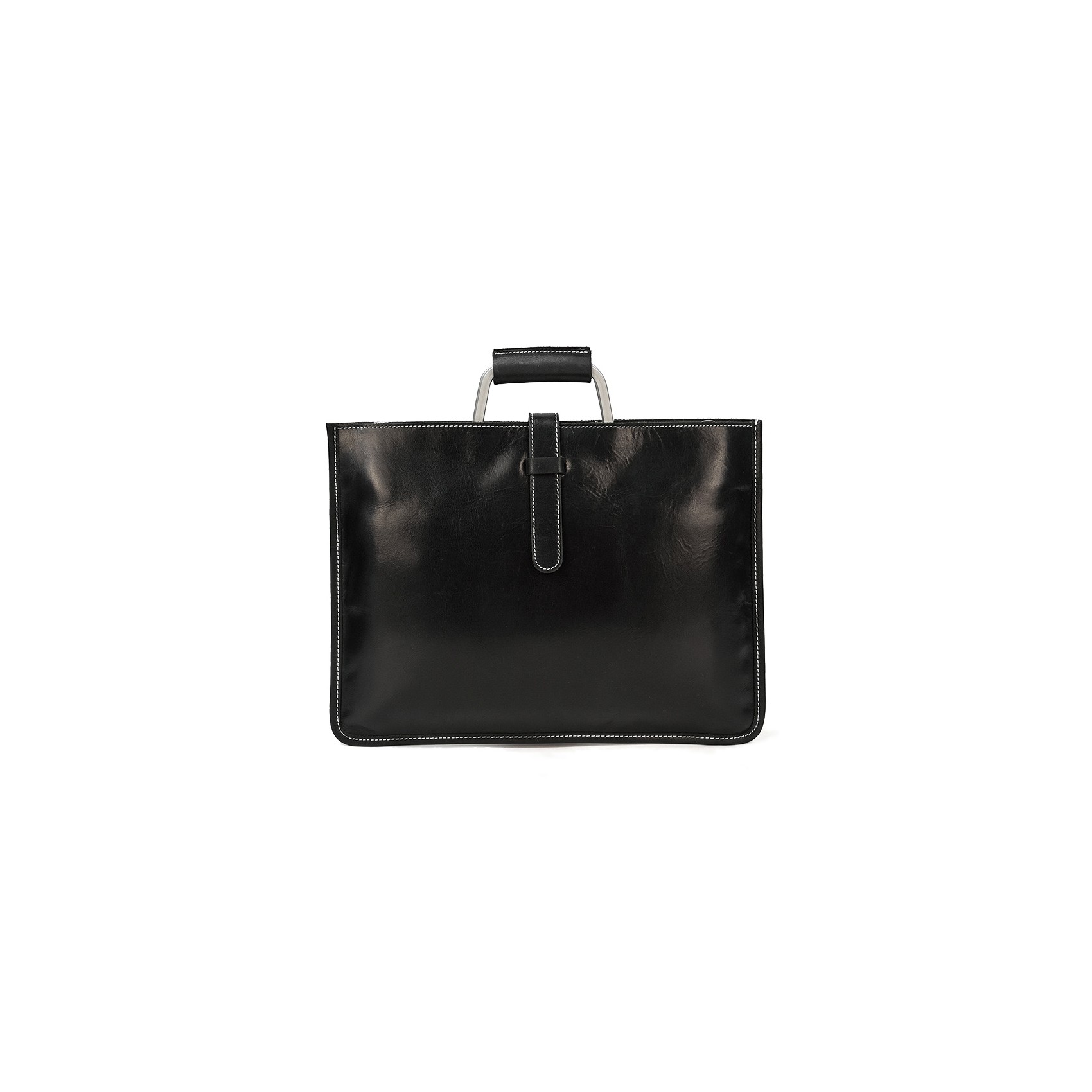 Чоловіча шкіряна сумка для ноутбука Edward чорна