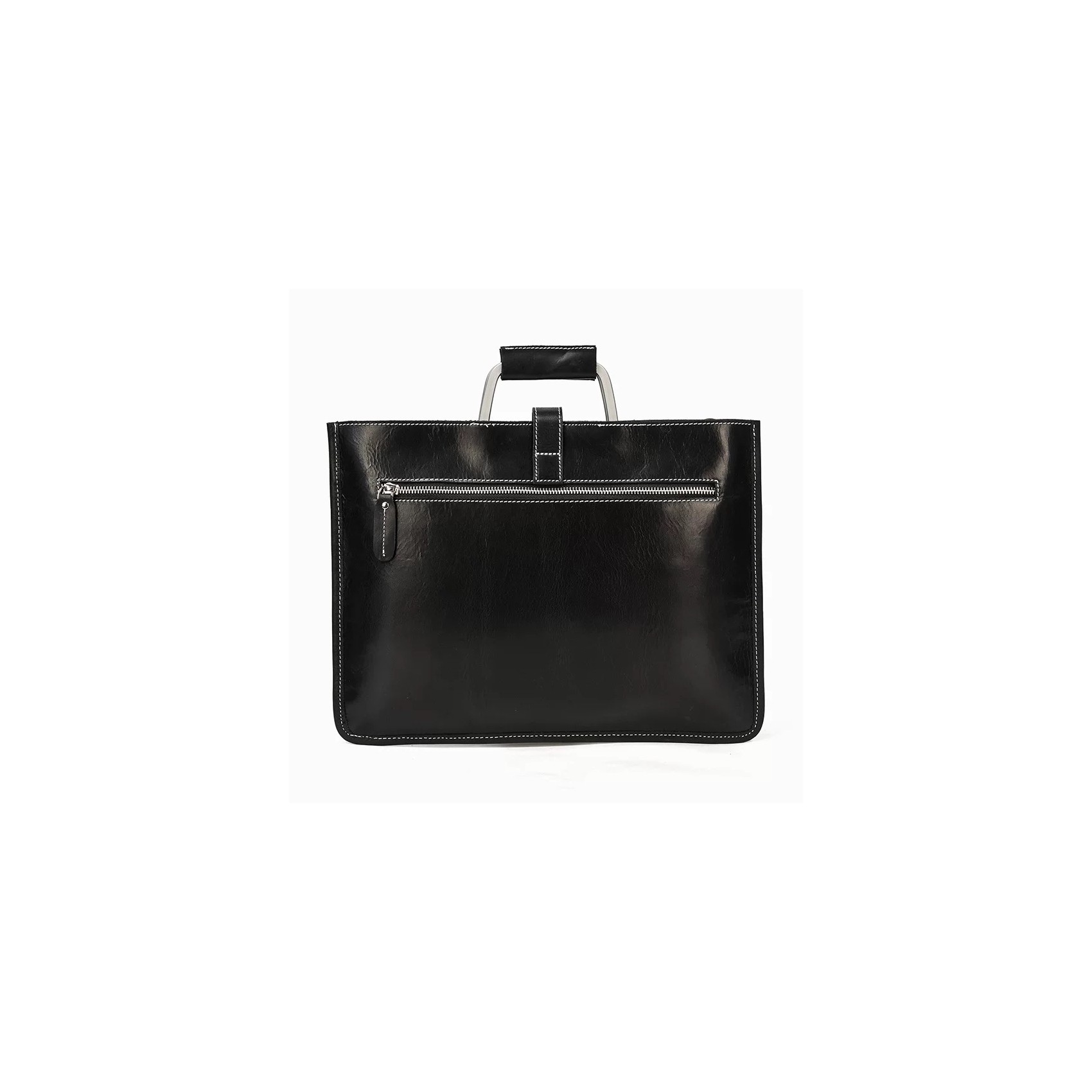 Мужская кожаная сумка для ноутбука Edward черная