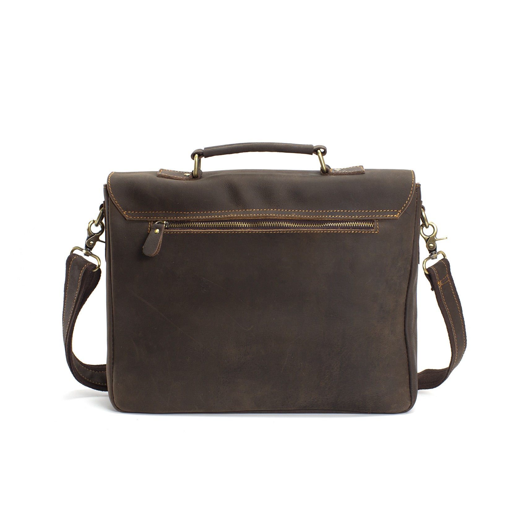 Чоловічий шкіряний портфель Jonathan темно-коричневий