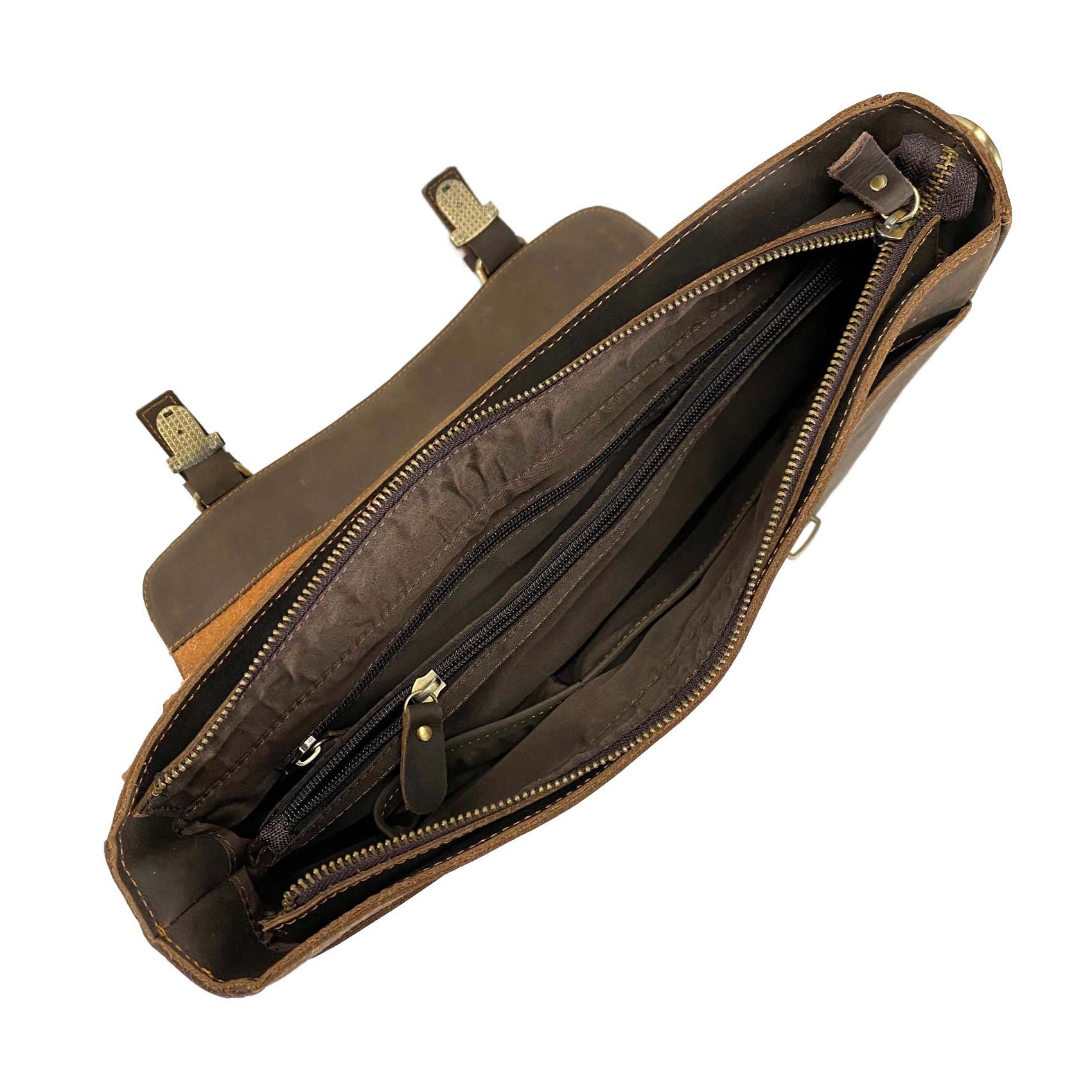 Чоловічий шкіряний портфель Jonathan темно-коричневий