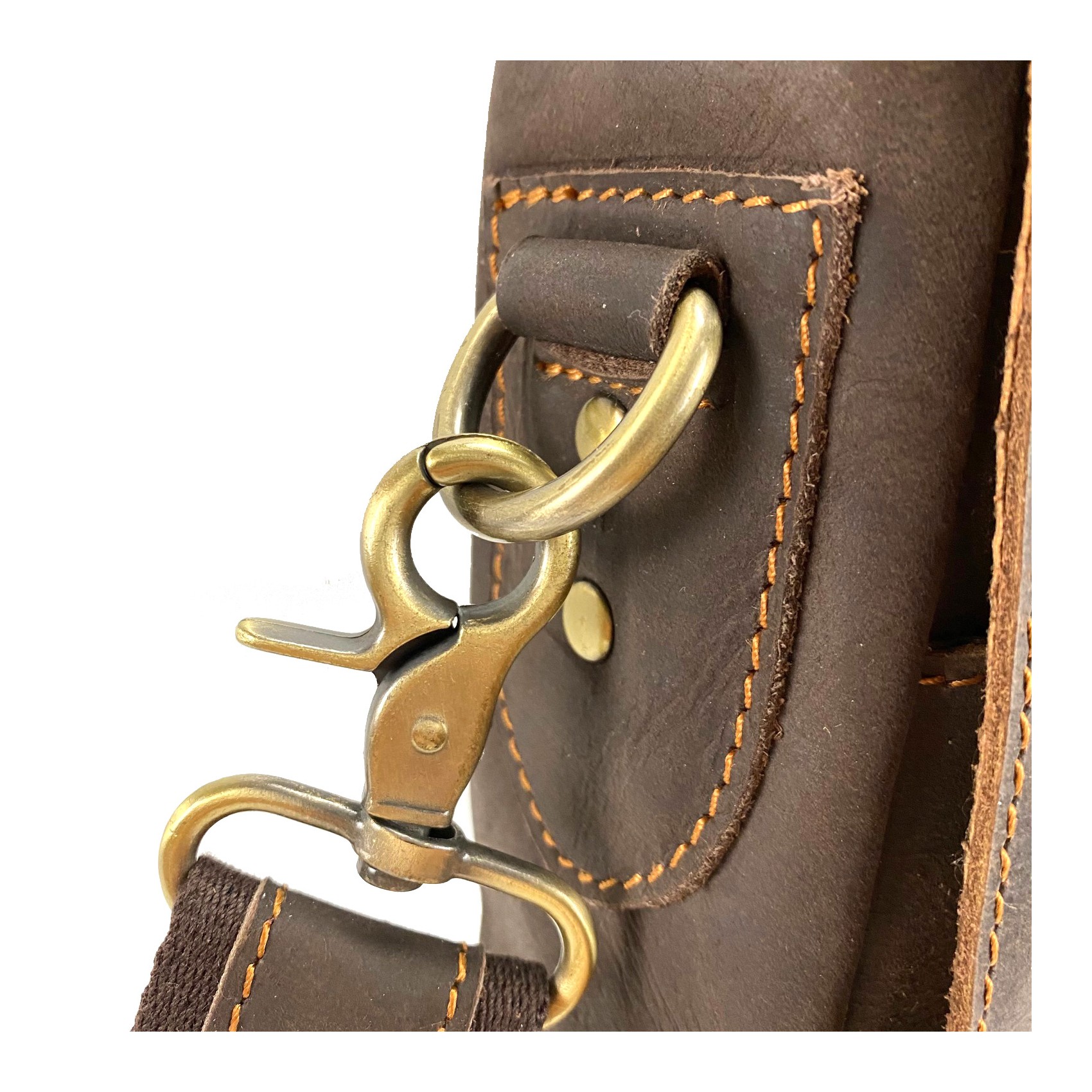 Мужской кожаный портфель Jonathan темно-коричневый