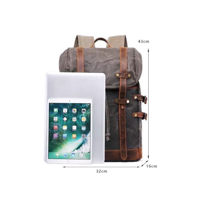 Чоловічий міський рюкзак Christopher тауп - 6 фото