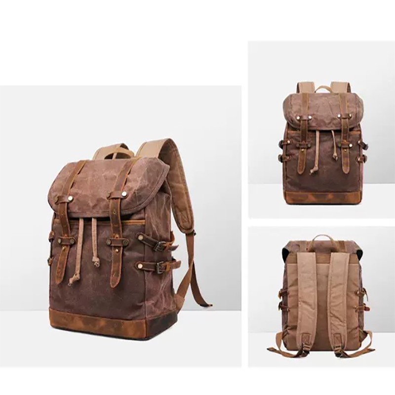 Мужской городской рюкзак Christopher коричневый - 2 фото