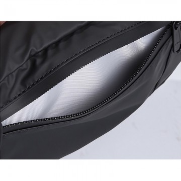 Сумка бананка на пояс черная Street фото