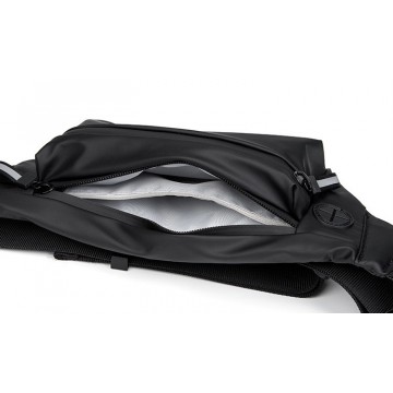 Сумка бананка на пояс чорна Street фото