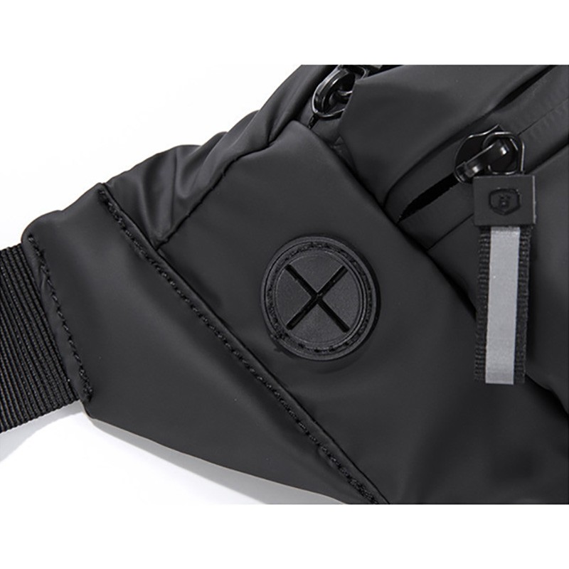 Сумка бананка на пояс чорна Street - 16 фото