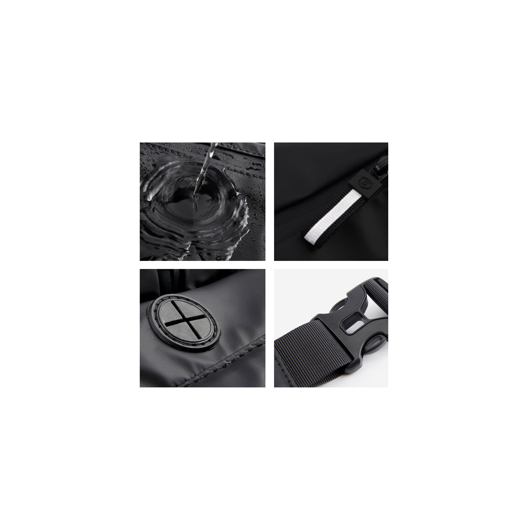 Сумка бананка на пояс черная Street