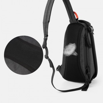 Мужская сумка-рюкзак слинг MY на одно плечо графит фото