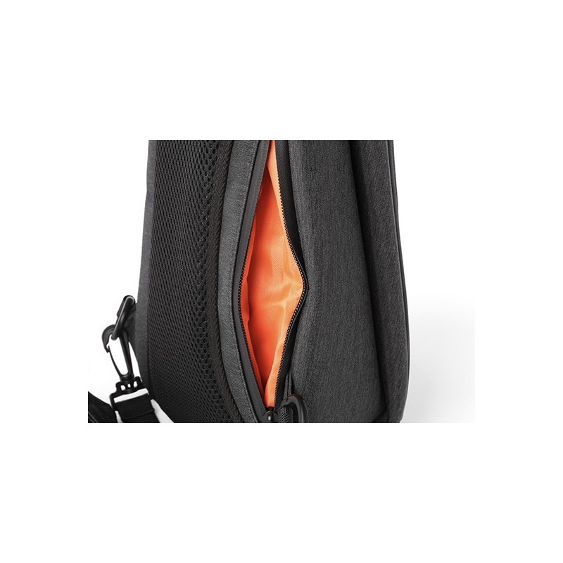 Чоловіча сумка-рюкзак слінг MY на одне плече чорна - 11 фото